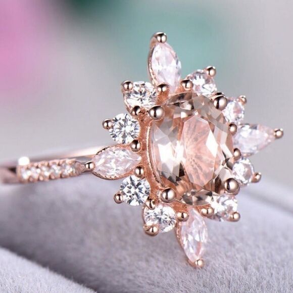 The Elizabeth gold filled white sapphire ring 6 - Picture 14 of 14